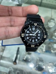 CASIO 卡西歐 防水指針錶 運動膠帶錶-黑 （女錶）LRW-200H-1B