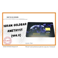 Emas 1g Goldbar (999.9) Black Gold AMETHYST 💥READY STOCK 💥  | Gold bar 1 gram 1gram 1g Goldbar 999.9