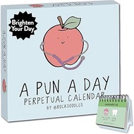 Perpetual Daily Pun Calendar | 365 Hilarious Puns for Home or Office, Wordplay to Brighten, Amuse, a