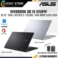 ASUS Vivobook Go E1504F-ABQ469WS / E1504F-ABQ471WMS - 15.6" RYZEN 5,16GB RAM 512GB SSD, OPI W11 Home
