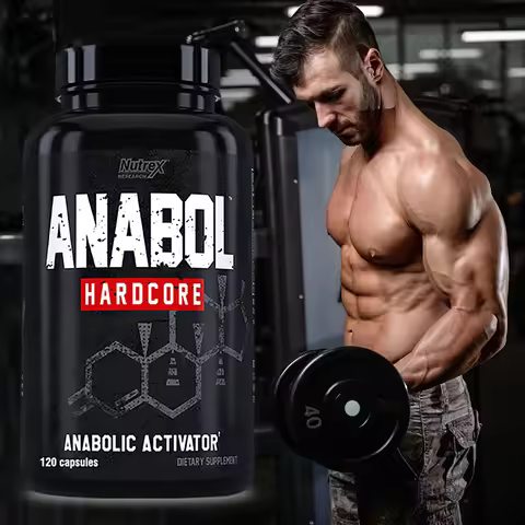 ANABOLIC - Muscle Growth Supplements for Men To Build Lean, Dense, High - 120 Capsules