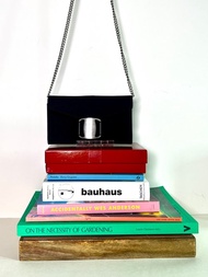 Ferragamo黑色卡片錢包長夾小手袋肩背側背孭袋 原裝盒 送肩帶