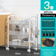 3 Tier / 4 Tier / 5 Tier Trolley Rack Home Storage Office File Kitchen Organizers trolley storage ra