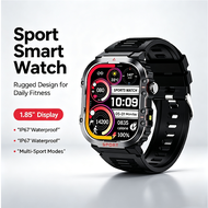 TechLifeQX111.96 TechLife Jam Pintar untuk Lelaki Perempuan Qx11 Original Jam Sukan 1.96 Inch Hd Sen