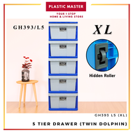 Household Storage Drawer 5 Tiers Drawer 5 Tier Plastic Drawer Large Capacity Plastic Drawer Storage Cabinet