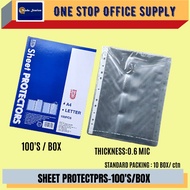 A4 LION SHEETS PROTECTOR -100'S / Clear Protectors / Protector Sheet / A4 Clear Sheet Protectors / 1