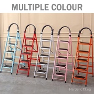 [Ready Stock] Household Ladder Folding Ladder Multi-functional Thickened Steps Light Stainless Steel