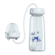 YOLA Hands-Free Baby Bottle, 8oz/240ml Normal-Neck Feeding Bottle Set, Gravity Ball Self-Feeding wit