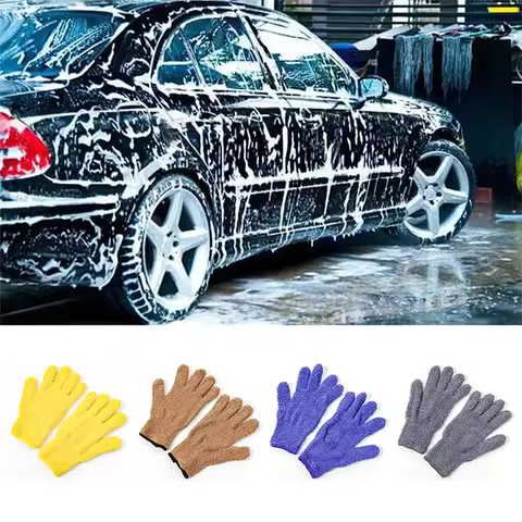 Car Care Wash Cleaner Gloves Microfibre Glove wash Touch To Clean Super Soft Dust Eating Washing Glo