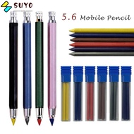 SUYO Automatic Pencil, 2B/4B/6B/8B Pencil Refill 5.6mm Mechanical Pencil, Creative Metal Sketch Comi