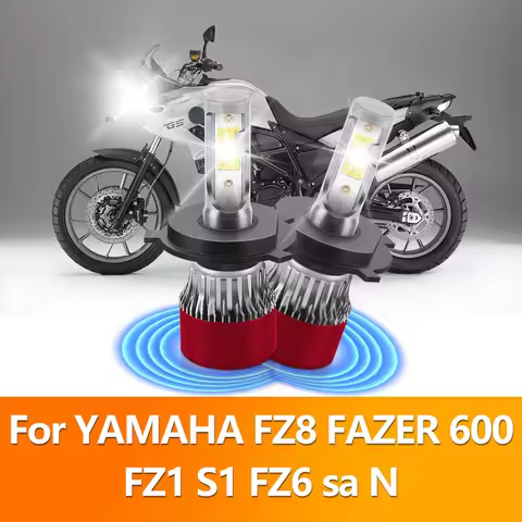 120W LED Motorcycle Headlight Bulb 20000LM Hi/Lo Beam CSP Chips Moto Light White For YAMAHA FZ8 FAZE