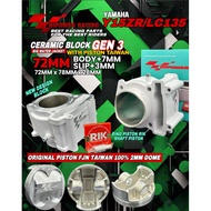 HI POWER HIPOWER CERAMIC BLOCK KIT & FJN FORGED PISTON 100% TAIWAN GEN 3 LC135 / LC 135 / Y15 [ 68MM