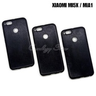 Xiaomi MI5X MIA1 BLACK MATTE LEATHER CASE XIAOMI MI5X MIA1 CASE XIAOMI MI A1 MI 5X