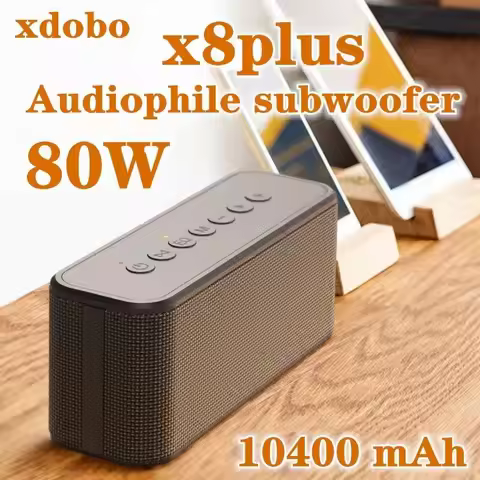 XDobo X8 Plus wireless portable Bluetooth speaker 80W high-power ipx5 waterproof panoramic sound eff
