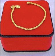 Gelang Tangan Jagung Emas Bangkok Cop 916 GOLD PLATE bracelet for women JEWELLERY