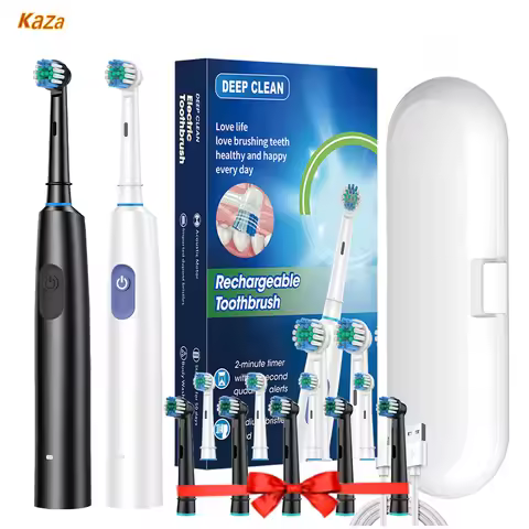 Electric Toothbrush Rotary Cleaning Teeth Brush Waterproof Electronic Tooth Brush With Timer Recharg