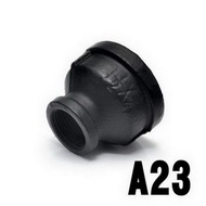 特力屋 工業風 異徑內牙直接頭(1.2"轉六分-黑色)