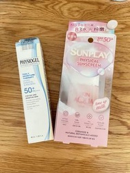 Physiogel 水感精華防曬乳霜 Sunplay Skin Aqua 純物理礦物防曬調色乳液 SPF50+ PA++++