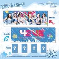 โปสเตอร์ วง 4EVE ขนาดเท่าแบนเนอร์ 43*15 cm ลาย 2 ด้าน + แถมการ์ด 4 ใบ สินค้าพร้อมส่ง