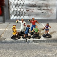 6pcs Betrayal at House on the Hill Model  Professor Athlete Actress Figure Desktop Ornament Toy