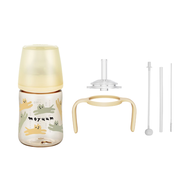 MOYUUM Gen3 ขวดนมเด็ก Premium PPSU โมยูม ALL IN ONE ขนาด 170ML (ลาย With Cat) พร้อมจุก Stage1 สำหรับ