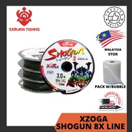 SAMURAI - XZOGA Shogun x8 Braided Line 10lb 15lb 20lb 25lb 30lb 40lb 50lb 100m Fishing Line Tali 8 S