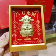 999 gold ornaments attract wealth and wealth to ma 足金999黄金摆件招财神发财暴富马上有钱 新中式桌面摆台礼品 20251007FF