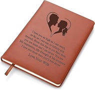 LBWCER To My Soulmate Notebook for Women And Men Husband And Wife Birthday Gift Leather Notebook for