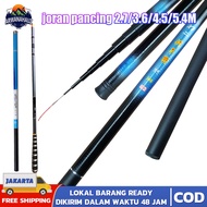 (COD) tegek pancing super kuat / tegek 450 murah ringan kuat / joran pancing / tegek full carbon / joran tenggek super kuat / tegek kolong carbon ruas pendek / joran karbon asli japan / joran tegek / joran murah cuci gudang / joran tegek super kuat 10kg