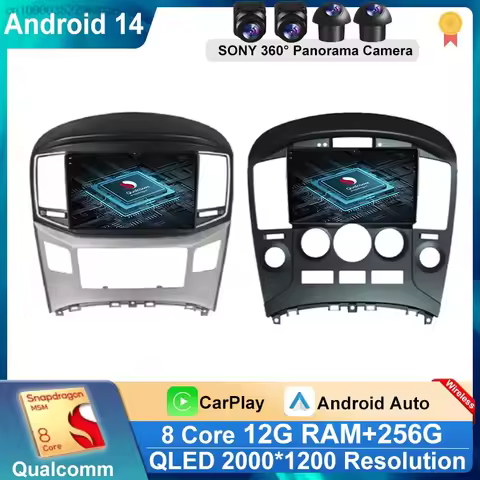 Android 14 For Hyundai H1 Grand Starex i8000 TQ 2007-2015 5G Car Radio CarPlay Multimedia Player Aut