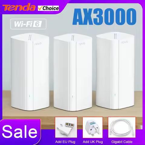 New Tenda AX3000 WiFi6 Mesh System EX/MX12 Wireless Router WiFi Upto 7000 sq.ft Wi-Fi Range Extender