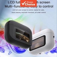 A9 Pro Earbuds Earphones TWS Wireless Bluetooth Headphones 1.47" Touch Color Screen ANC HiFi Stereo 