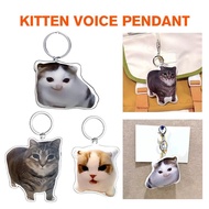 Funny Cat Meme Pendant Creative Animal Emoji Bag Pendant Pendant Viral Meme Plush I4t5