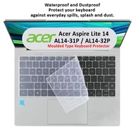 Keyboard Protector For Acer Aspire Lite 14 AL14-31P-C72B Acer Aspire Lite 14 AL14-32P Silicone Keybo