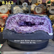 100% natural amethyst geode with deep blue & red agate natural amethyst Cave Dark blue & red agate E