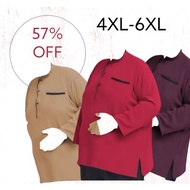 Plus size kurta Imran casual wear mandarin collar by [The Big Opal Clothing]