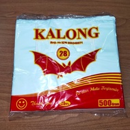 28 THICK WHITE PLASTIC BAGS - HDPE BAGS CONTAIN 500 SHEETS