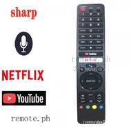 NEW Original GB346WJSA  GB326WJSAfor SHARP TV Remote control with Voice Fernbedienung netflix and Yo