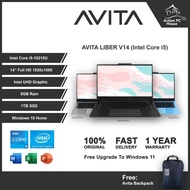 LAPTOP AVITA Liber V14 Intel Core I5-10210U (4CX8T, Base Clock 1.6Ghz, Up to 4.2Ghz, 6M)