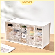 Small Drawer Cabinet Mini Desktop Drawer Office Craft Supplies Clear Desk Organizer for Hairpin Bead