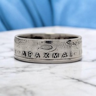 復古希臘戒指, 希臘戒指 女, 希臘戒指 男, 男士希臘錢幣戒指