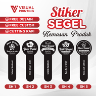Stiker Segel Kemasan Makanan / Stiker Segel Toples Kue Kering / Stiker Segel Custom