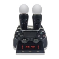 PS4 VR/PS VR/PS move遊戲手柄充電器多功能4合1充電底座