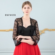 Black Women's Wedding Lace Bolero Cardigan Bww031