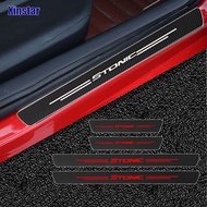 Carbon Fiber GT GTLINE Car Door Sill Sticker For Kia Stonic Auto Accessories