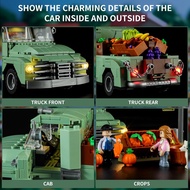 FUNWHOLE R Farm Truck LED Light Building Model Set - 499 Pcs อิฐก่อสร้างสำหรับผู้ใหญ่และวัยรุ่น