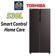 Toshiba 530L Side-By-Side Fridge GR-RS600WI-PMY(37) Refrigerator