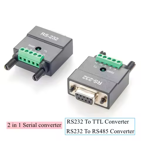 RS232 to RS485 Converter RS232 to ttl 3.3V/5V Interface Serial Adapter 2 in 1 serial to 232-485/422 
