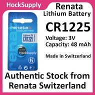 Renata CR1225 Lithium Battery 3V BR1225 1225 [Authentic] Made in Switerland