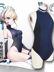 ชุดว่ายน้ำสัมผัสการ์ตูน Zhejiang Yuecheng Blue Archive Cosplay เสื้อผ้าสำหรับผู้หญิงแบบสวมเต็มตัว ชุ